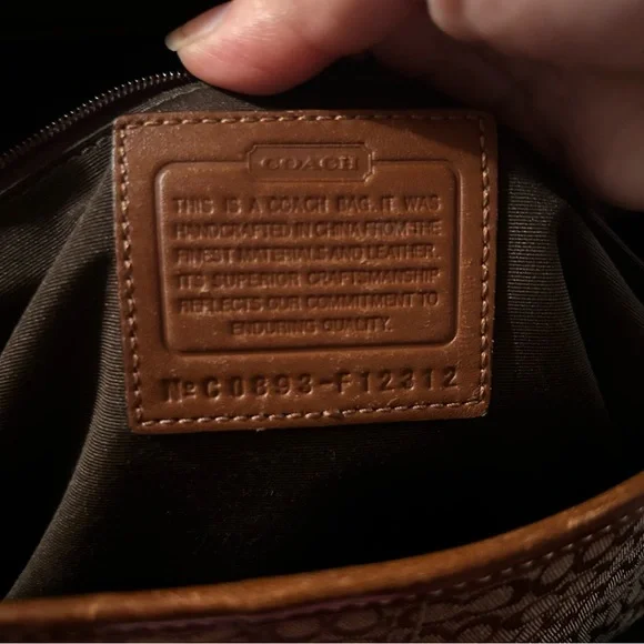 Coach Y2K F12312 Soho Signature Jacquard Flap Satchel Bag Bwn - Picture 4 of 5